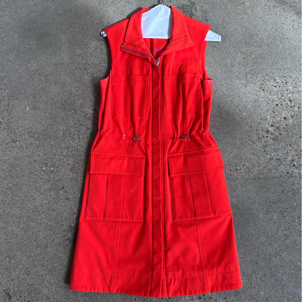 Pearl by Lela Rose Orange/Red dress.